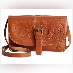 NWT Patricia Nash Torri Tooled Leather Crossbody Purse